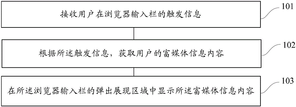 Method and device for displaying rich media information in browser