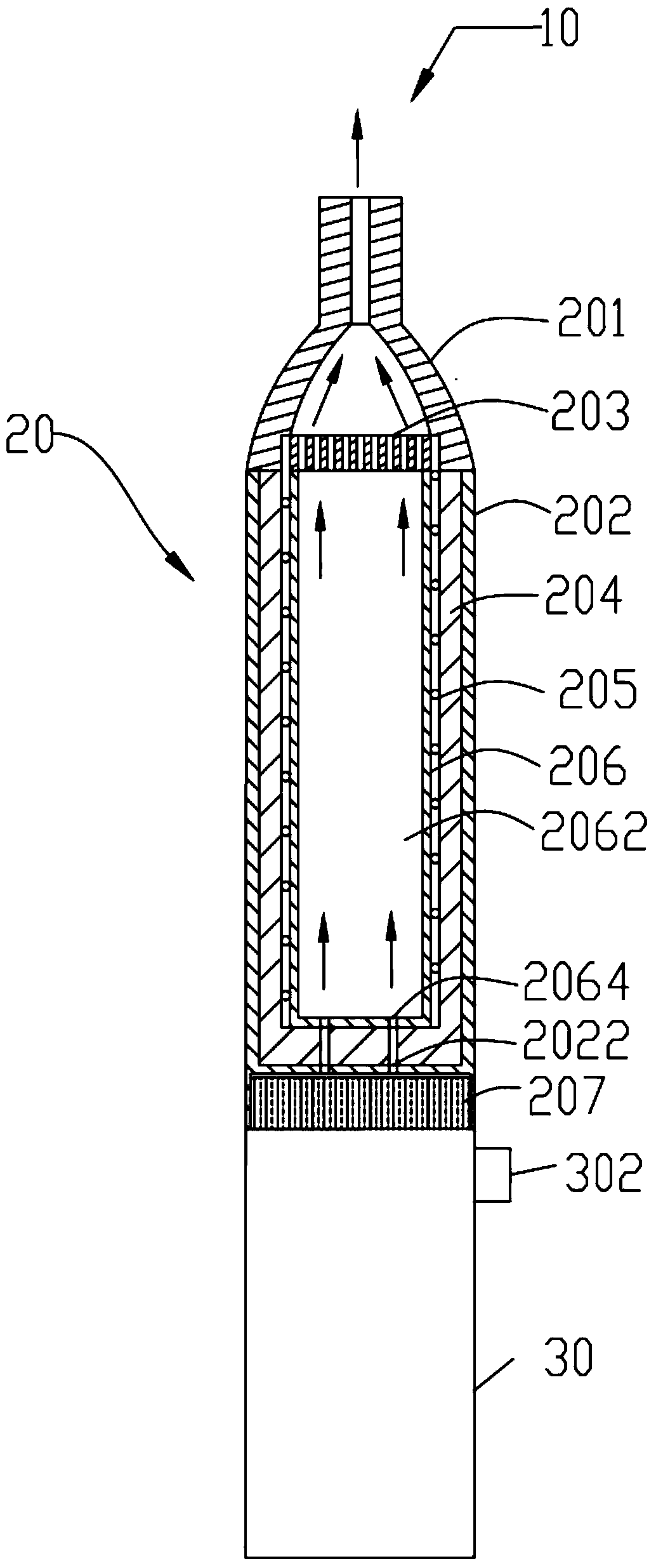 Baking-type atomizer and electronic cigarette with same