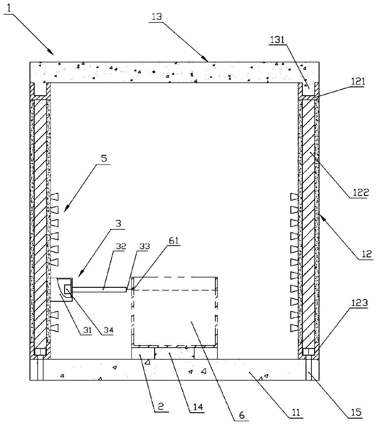 Simulation test platform and simulation test method of transformer fire propagation behavior