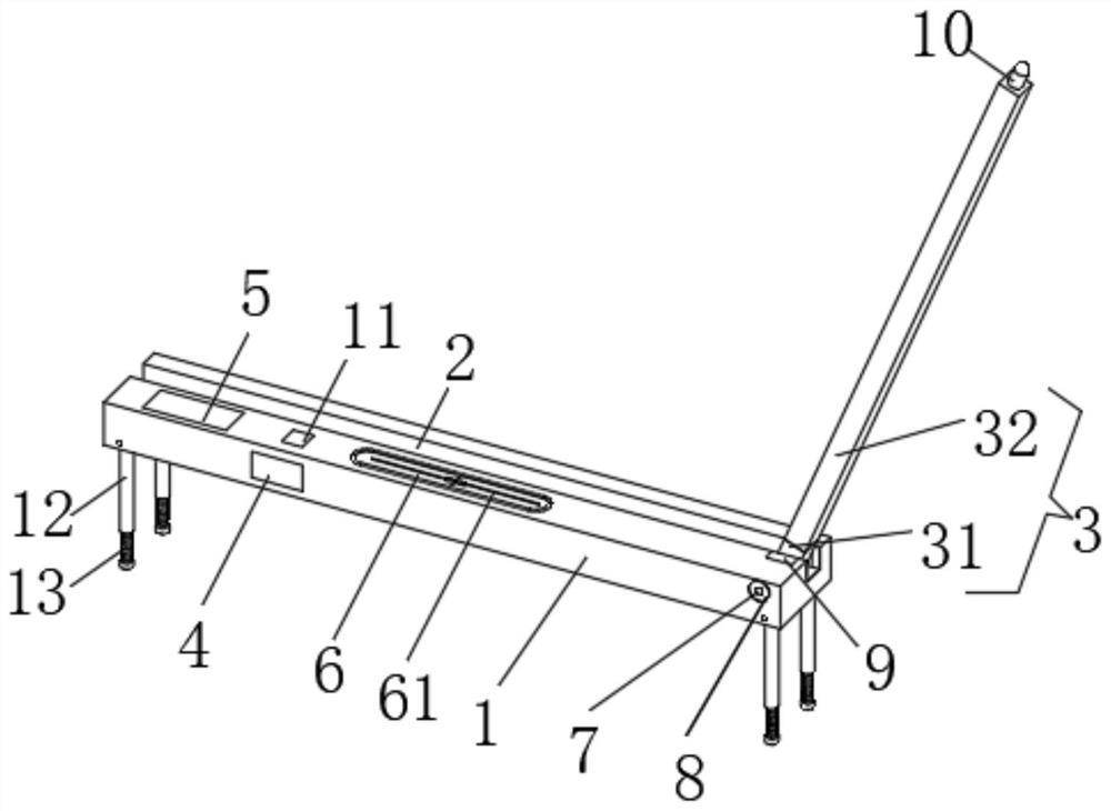 Device for measuring inclination angle of building entity