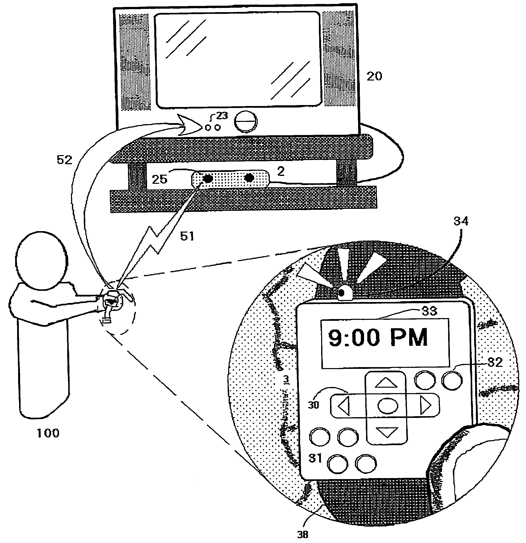 Video game system having dual-function wireless game controller