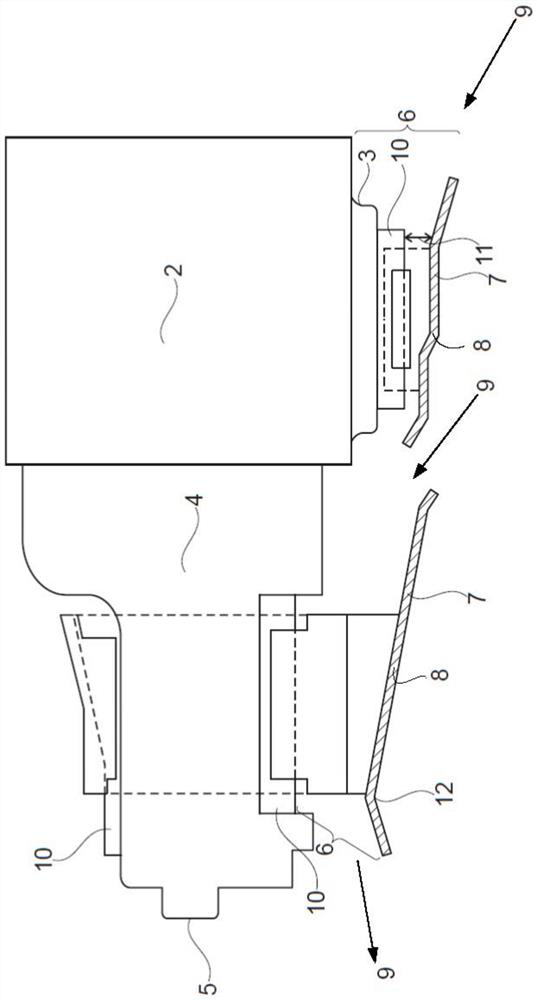 Drive unit for a motor vehicle and cooling device for a motor vehicle