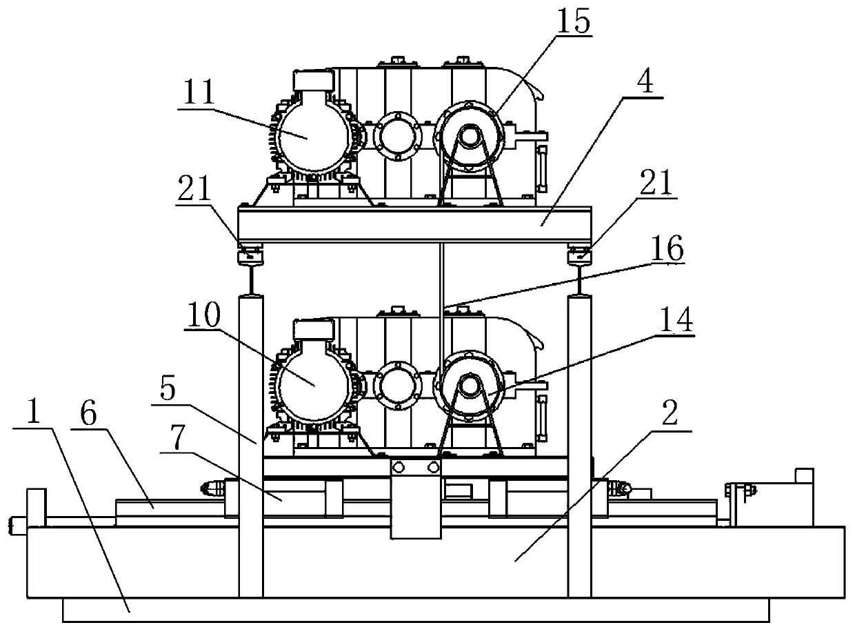 Offline test system of potential energy recovery device