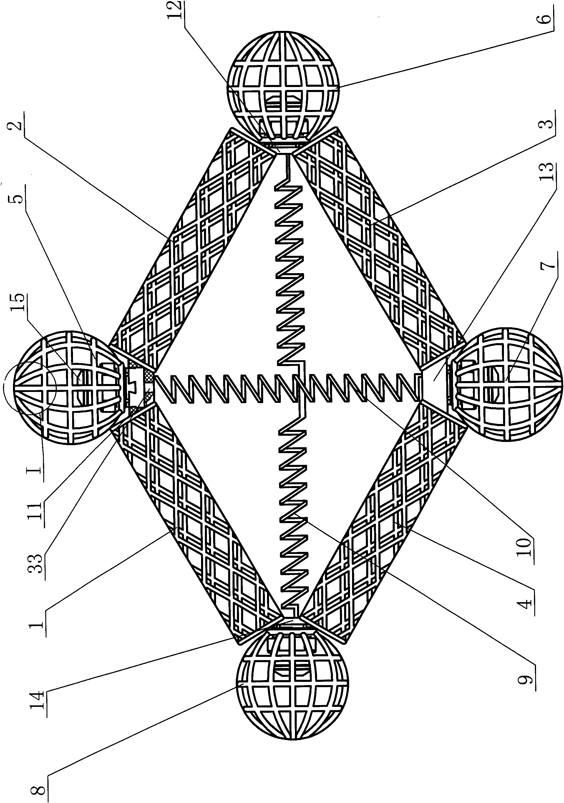 Rhombic solid intrauterine device