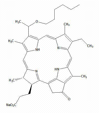 Chlorophyllin salt compound and preparation method thereof