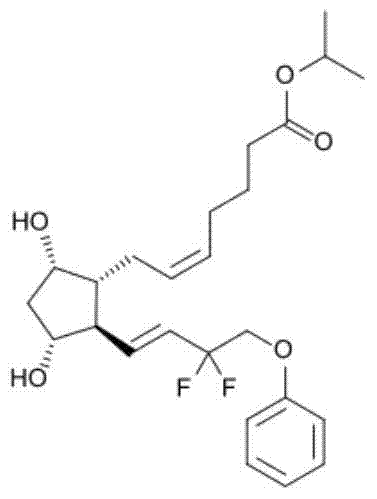 A kind of eye drop containing tafluprost and preparation method thereof