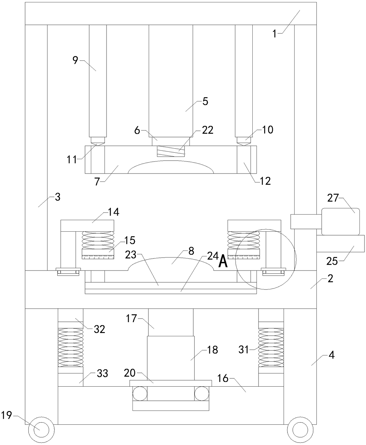 Automatic hooping machine