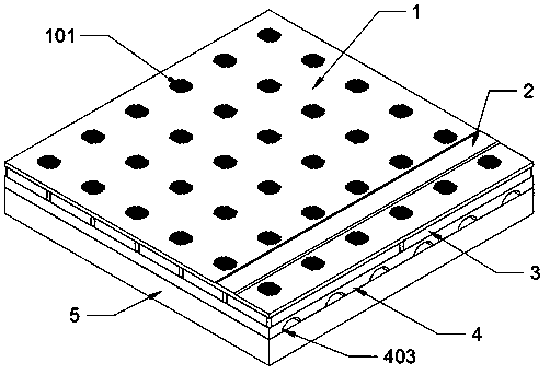 Environment-friendly plastic runway without peculiar smell