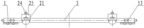 Rotating device for fixing packaging box