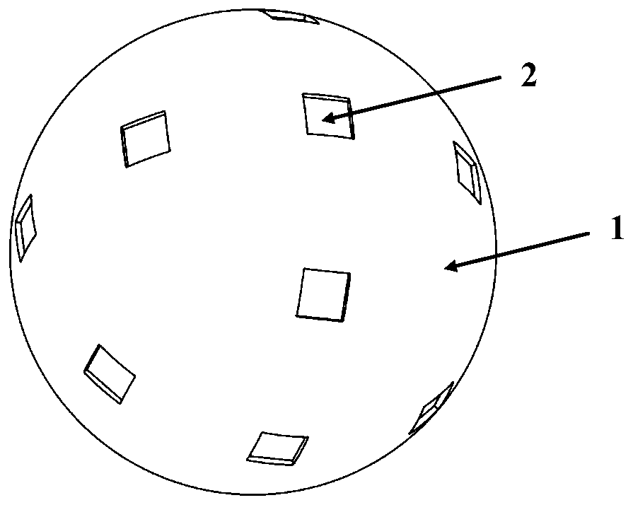 A new type of micro-spherical sensor for sensing changes in the space environment and its preparation method