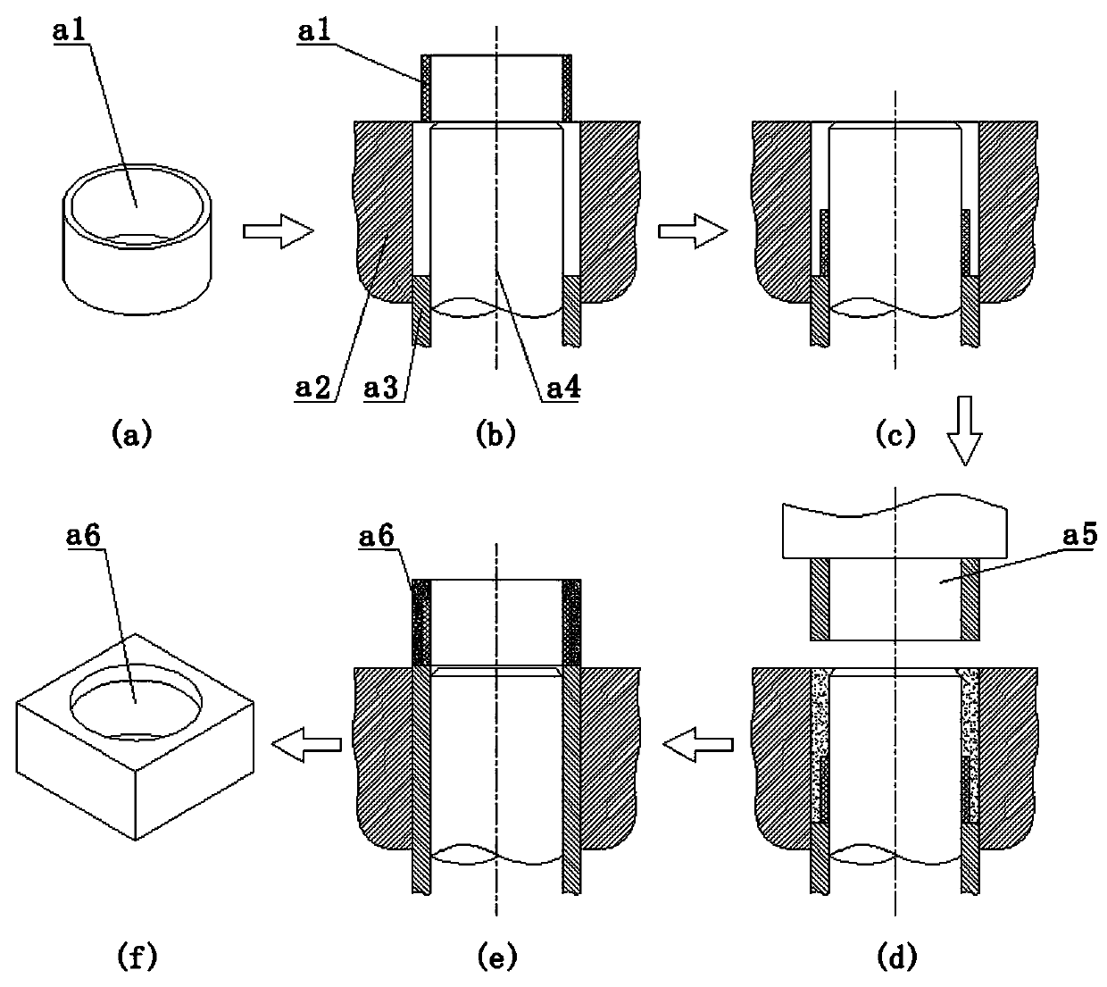 Complete set of equipment for grabbing and packing diamond pyrophyllite blocks