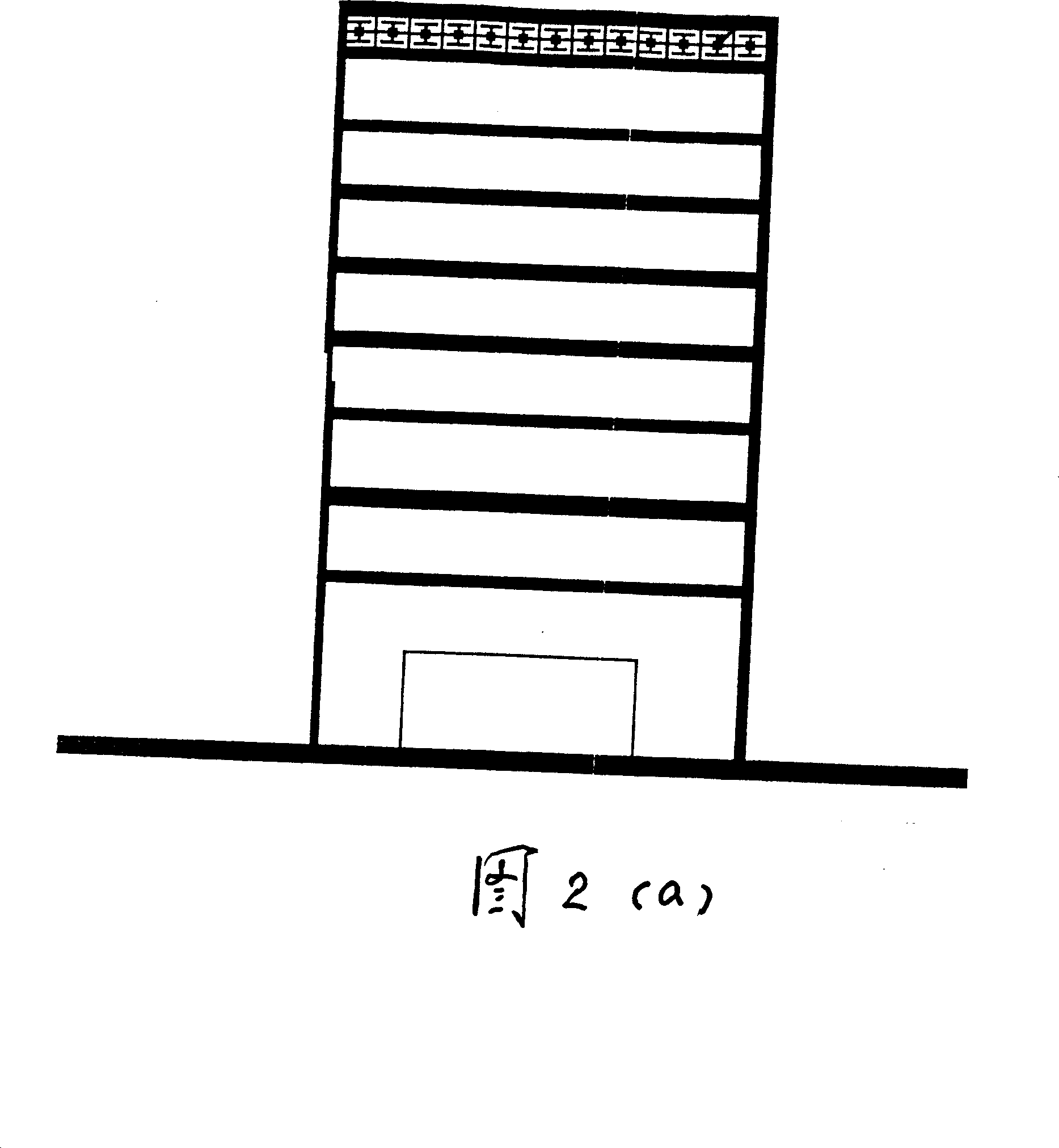 Wind force generating system for high-rise building