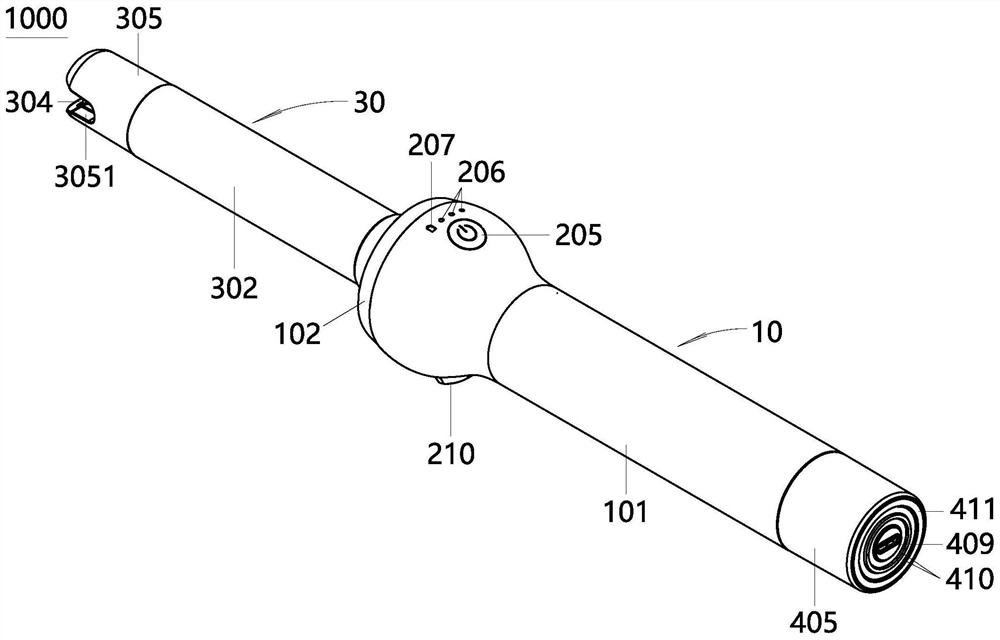 Intelligent wireless charging hair curler with detachable battery