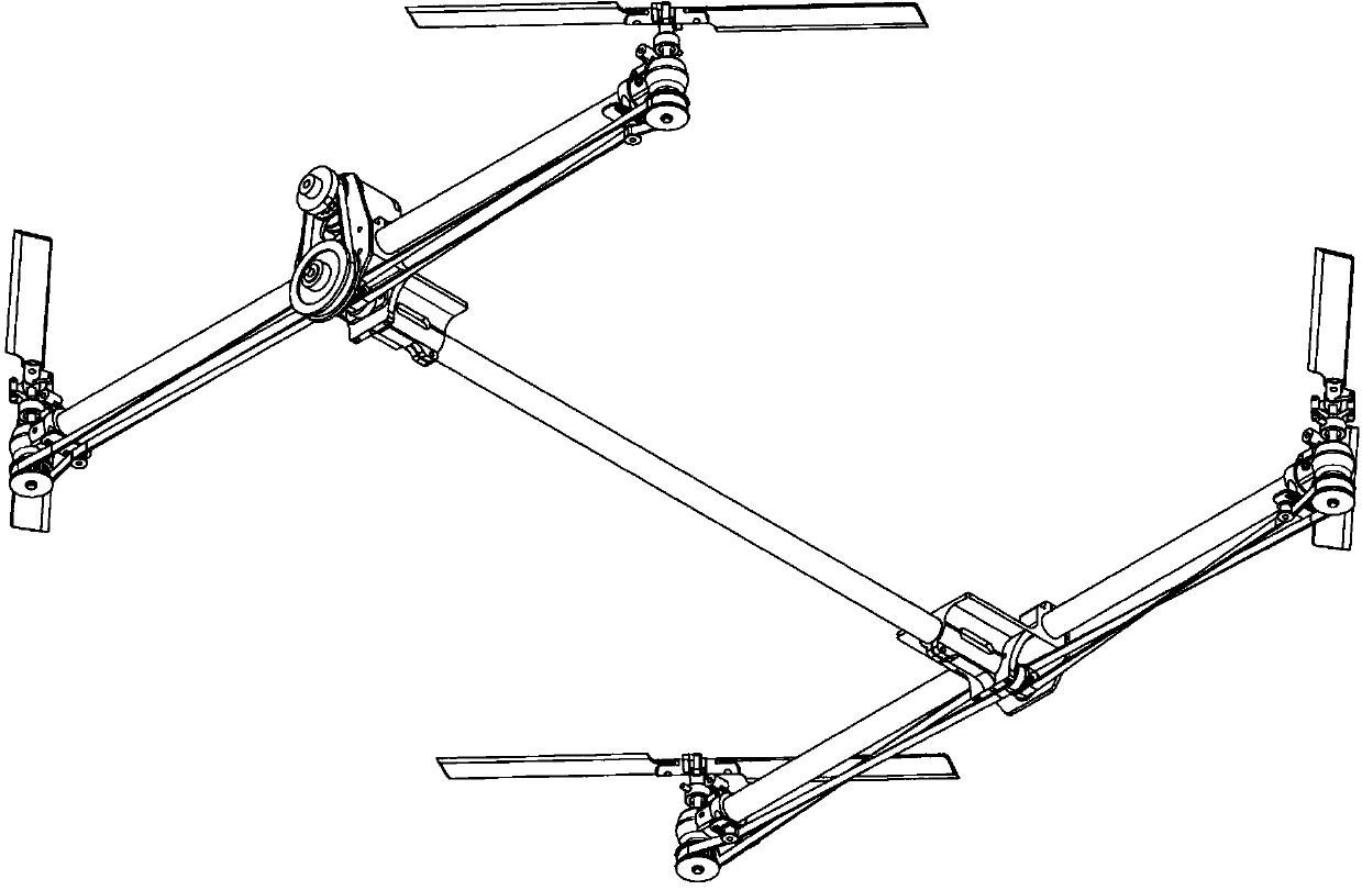 Unmanned aerial vehicle capable of taking off and landing vertically