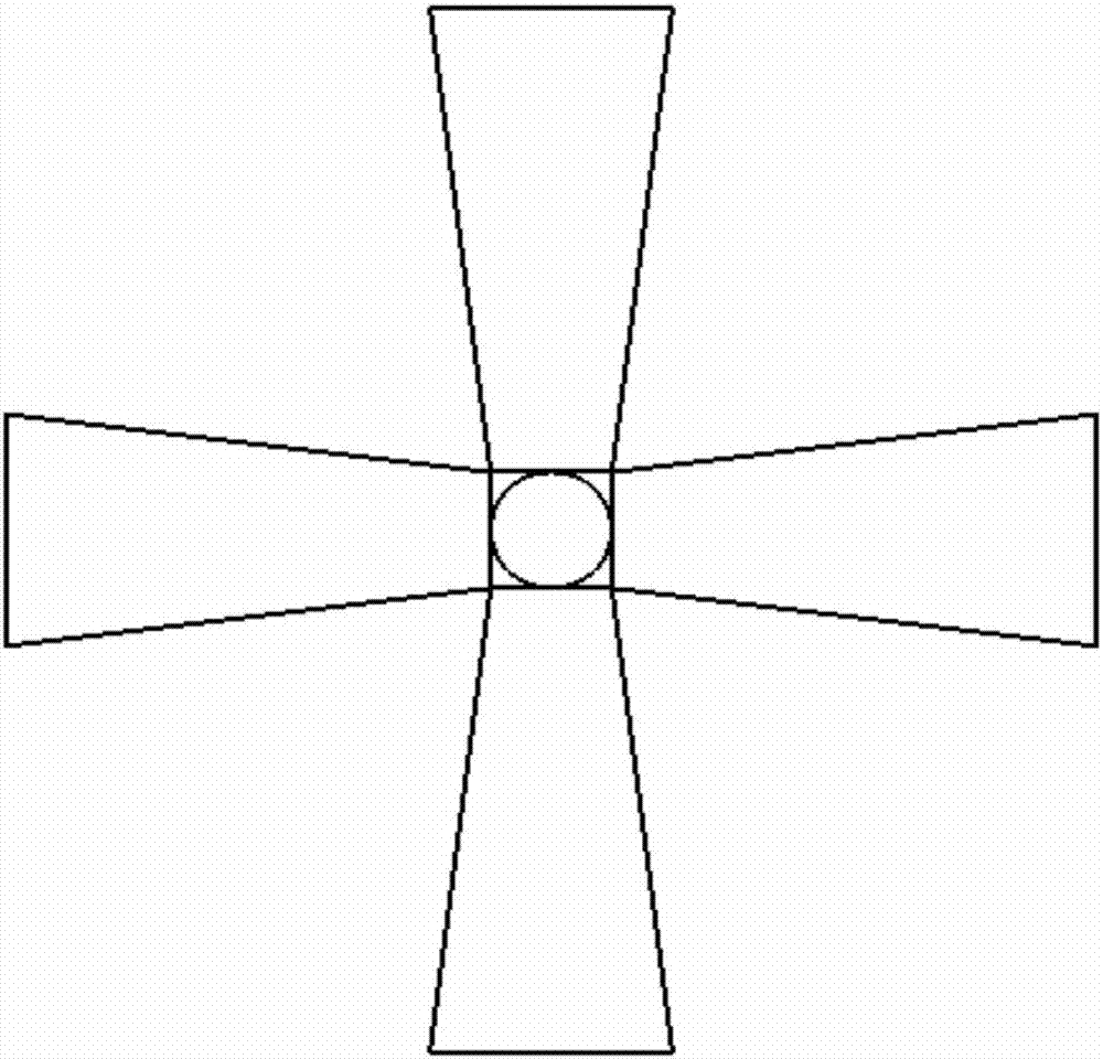 Magnetic force effect-based parallel composite beam piezoelectric-electromagnetic energy capture device