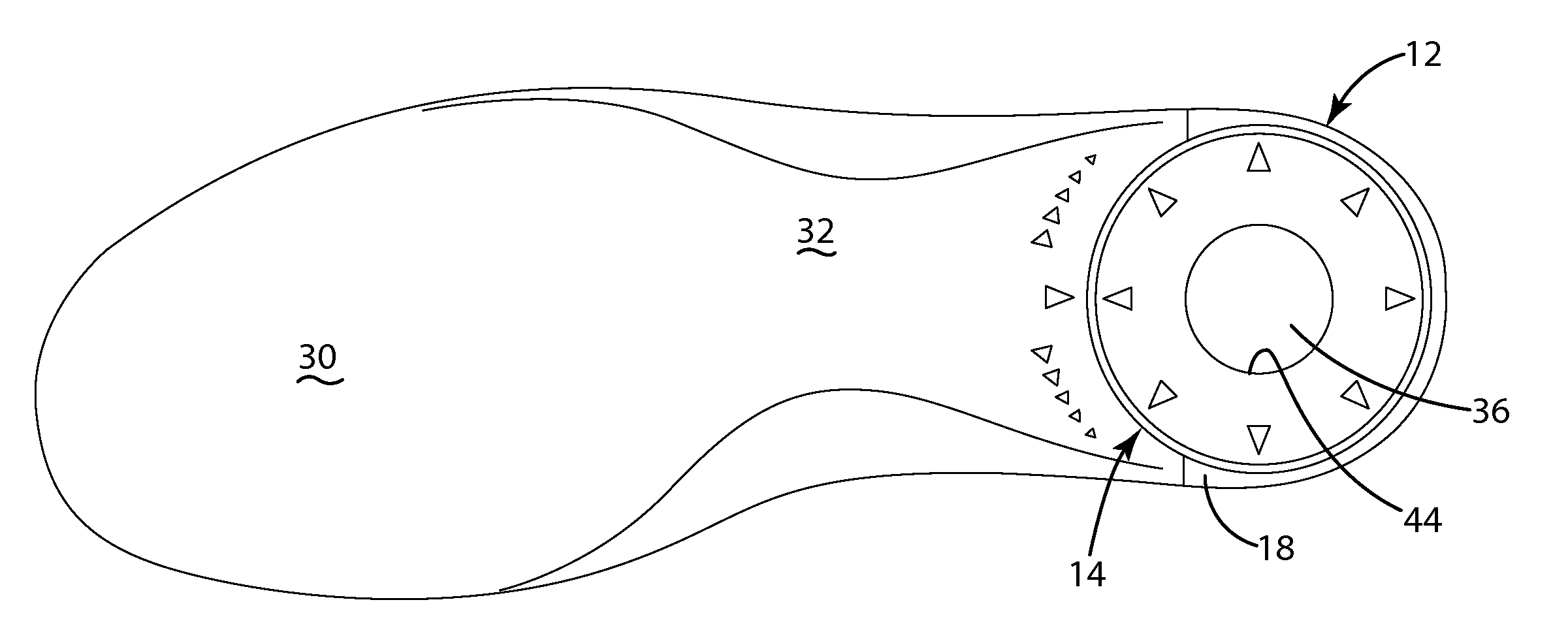 Adjustable footwear sole construction