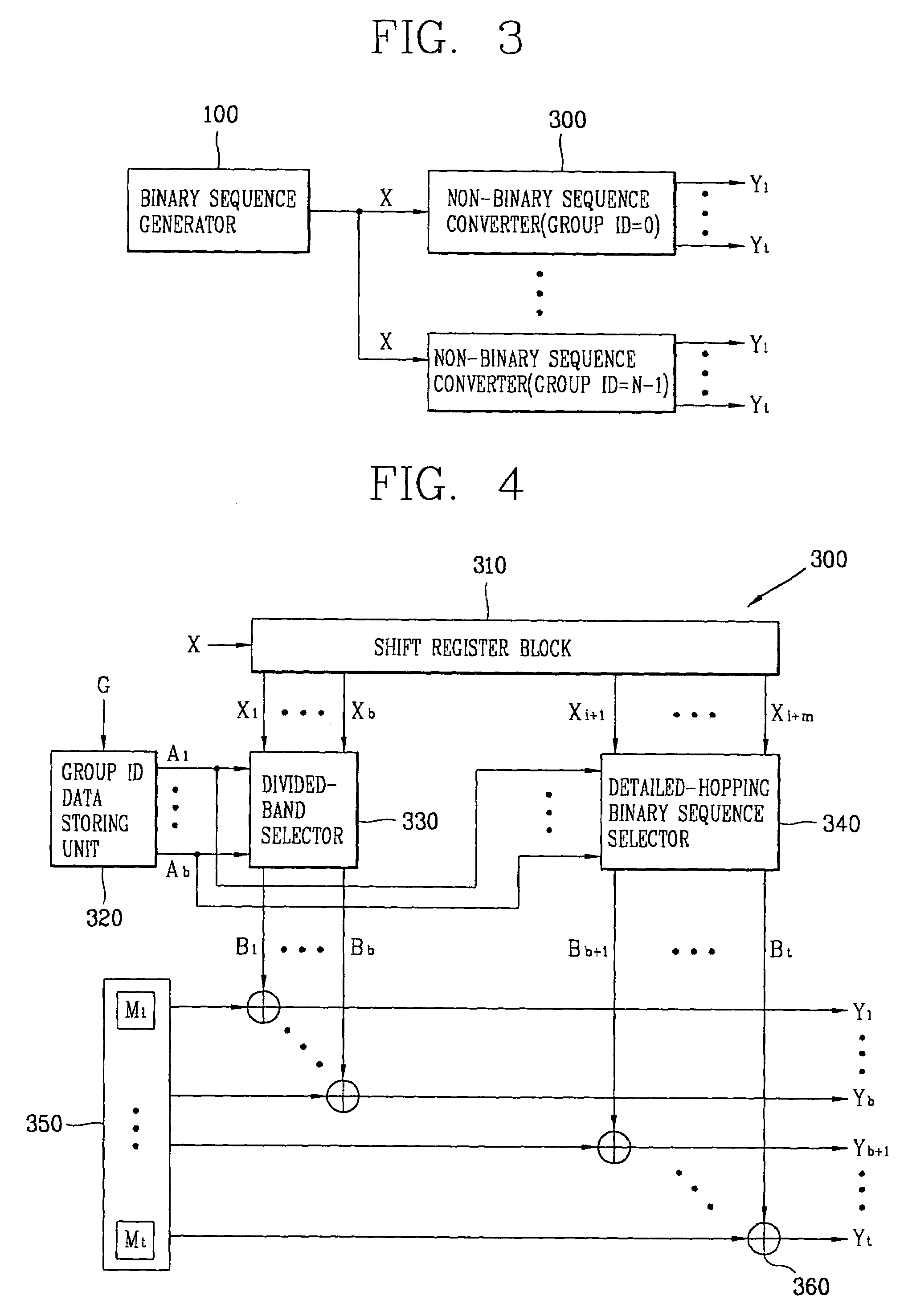 Frequency hopping sequence generator