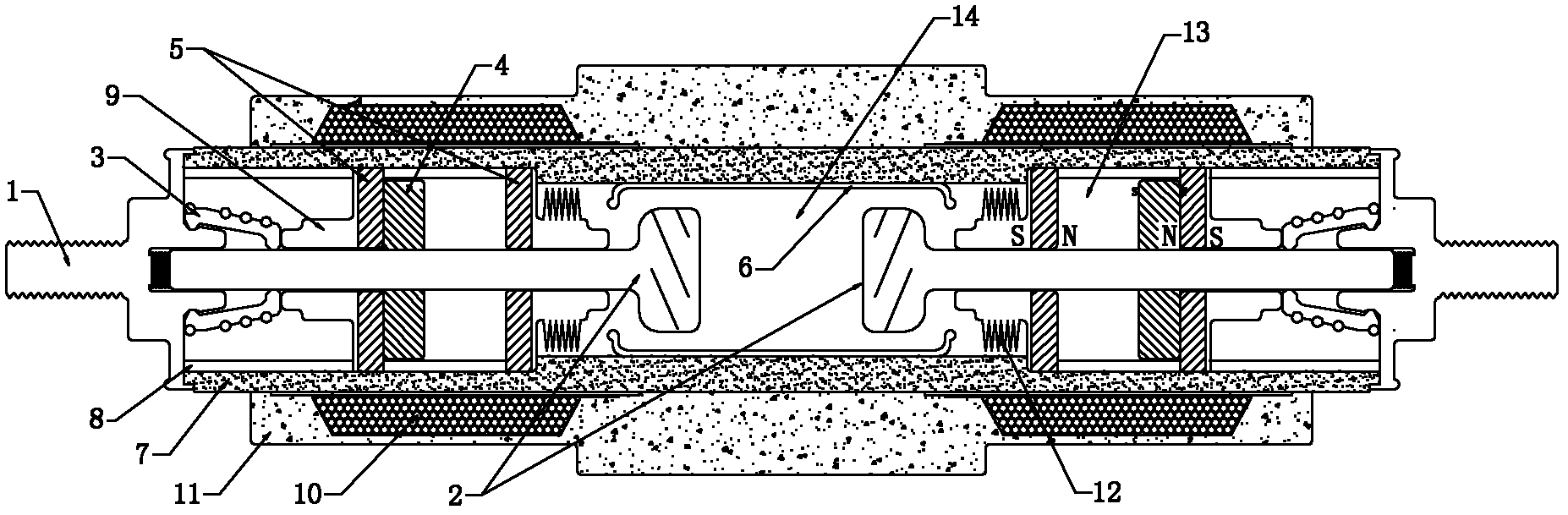 Moving contact assembly and its application Electromagnetic isolation driving intelligent switch of moving contact assembly