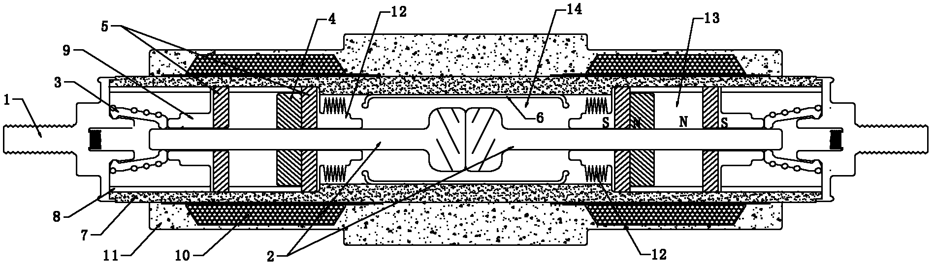 Moving contact assembly and its application Electromagnetic isolation driving intelligent switch of moving contact assembly