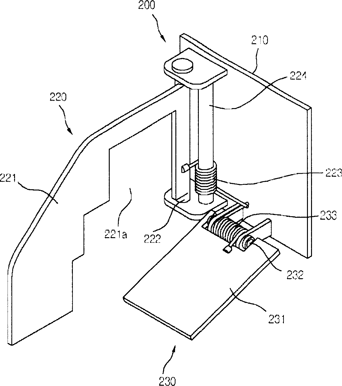 Vertical type structure of image display device