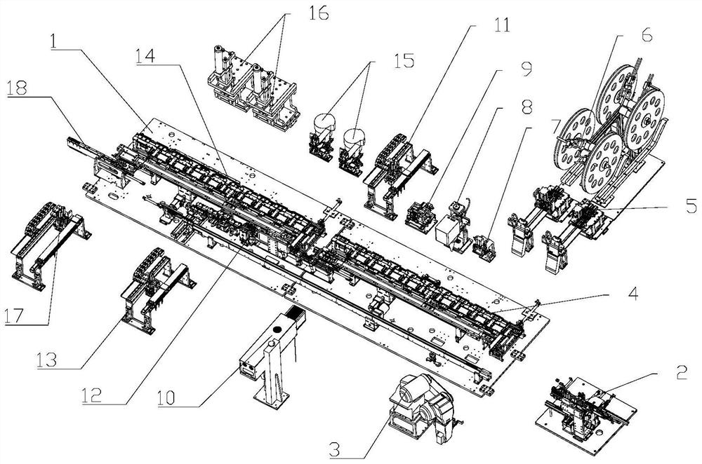 An automatic feeding device and method for assembling a metal shell of a charging connector