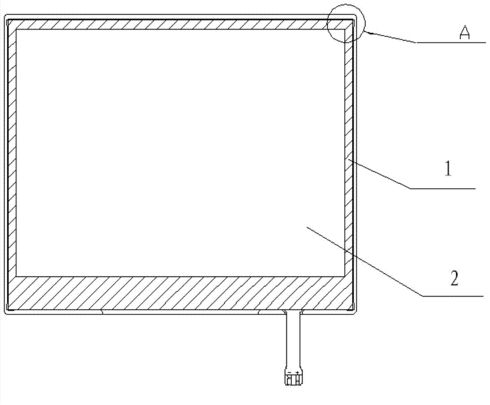 Rubber frame, backlight module and display device