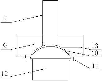 Spherical swing device for large rotary forging press