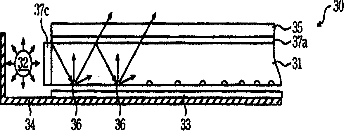 Low-power back illuminating light component