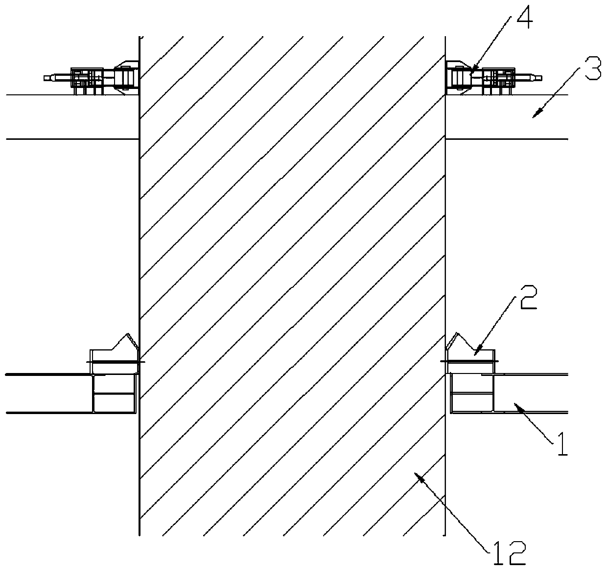 Double-wall steel hanging box cofferdam steel protection barrel inserting and beating accurate positioning method