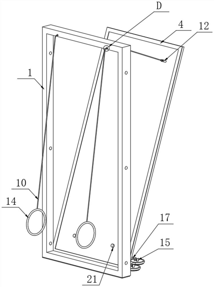 Fabricated glass view window partition structure