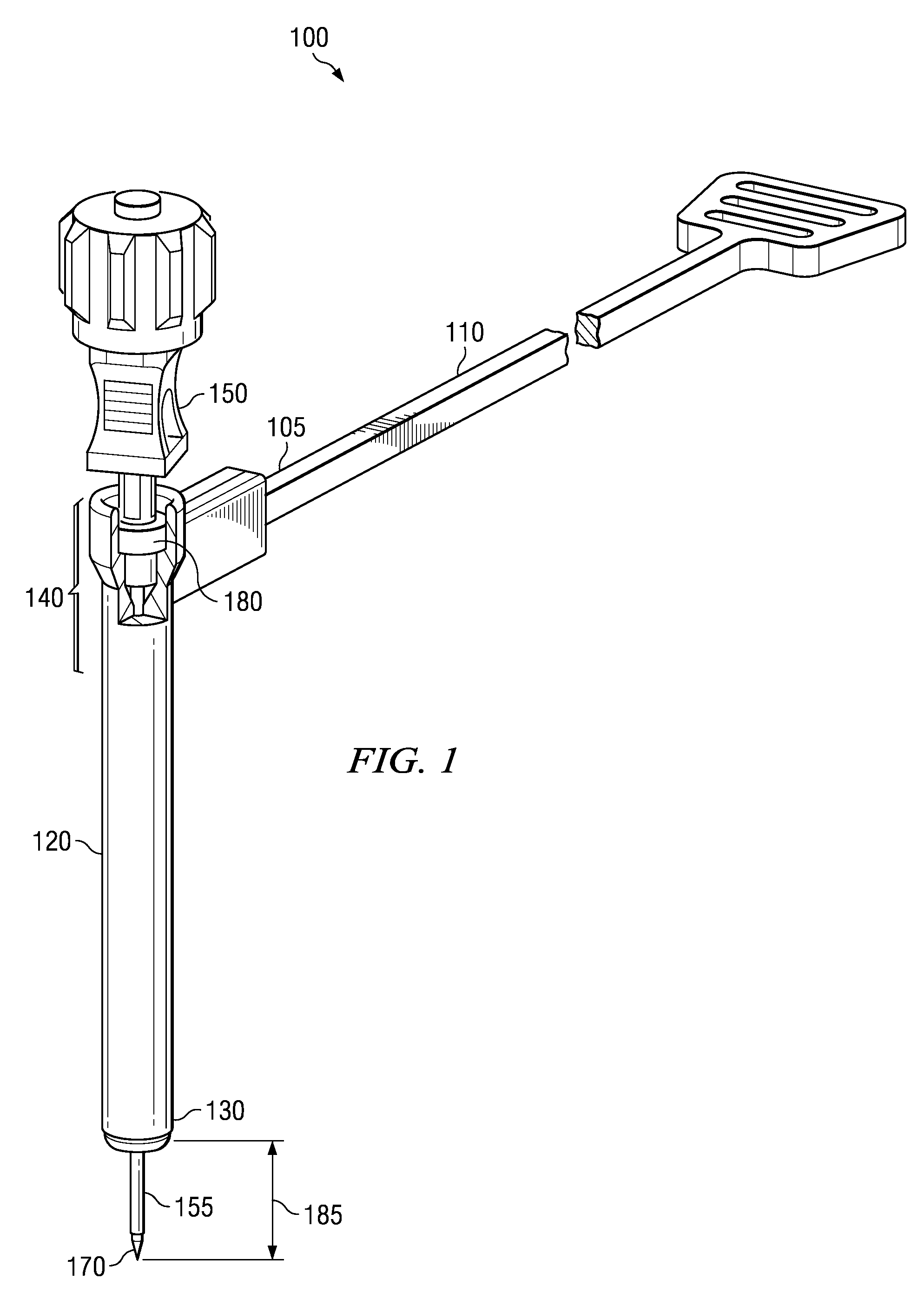 Intervertebral disc access assembly