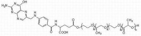 Folic acid-containing targeted polymer drug carrier and preparation method thereof