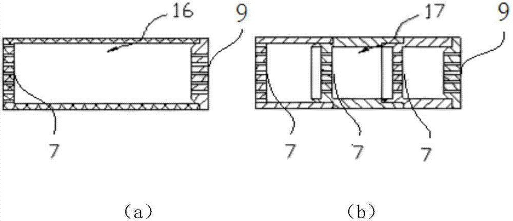 Cigarette provided with cavity type vessel section and capable of being not burned after being heated