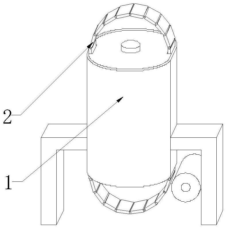 A waste incinerator residue treatment furnace