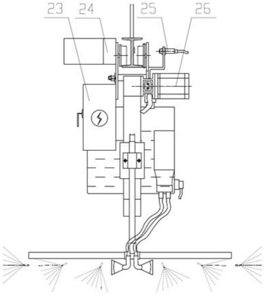 A track self-propelled multi-mode greenhouse automatic sprayer