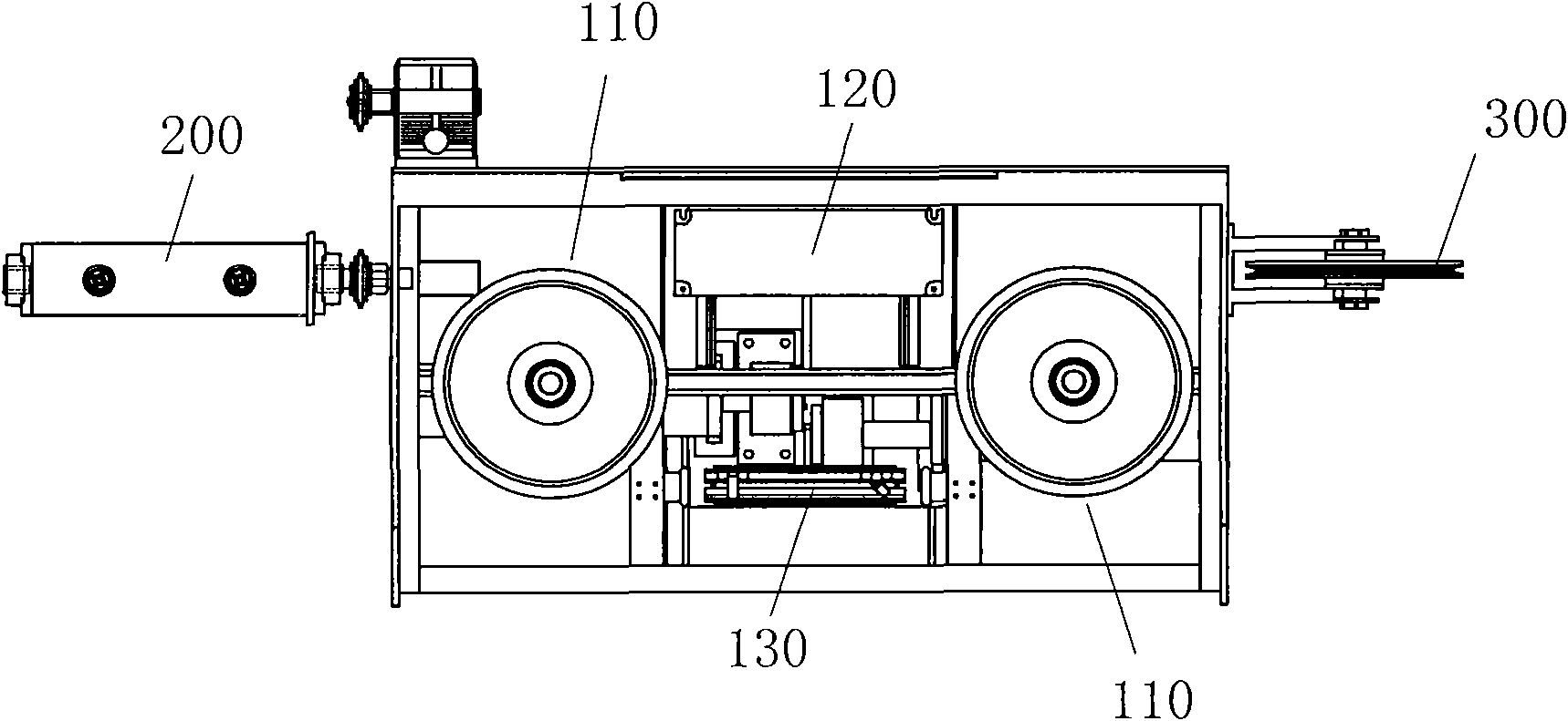 Surface dust-removing device and technology of steel wire and flux-cored wire