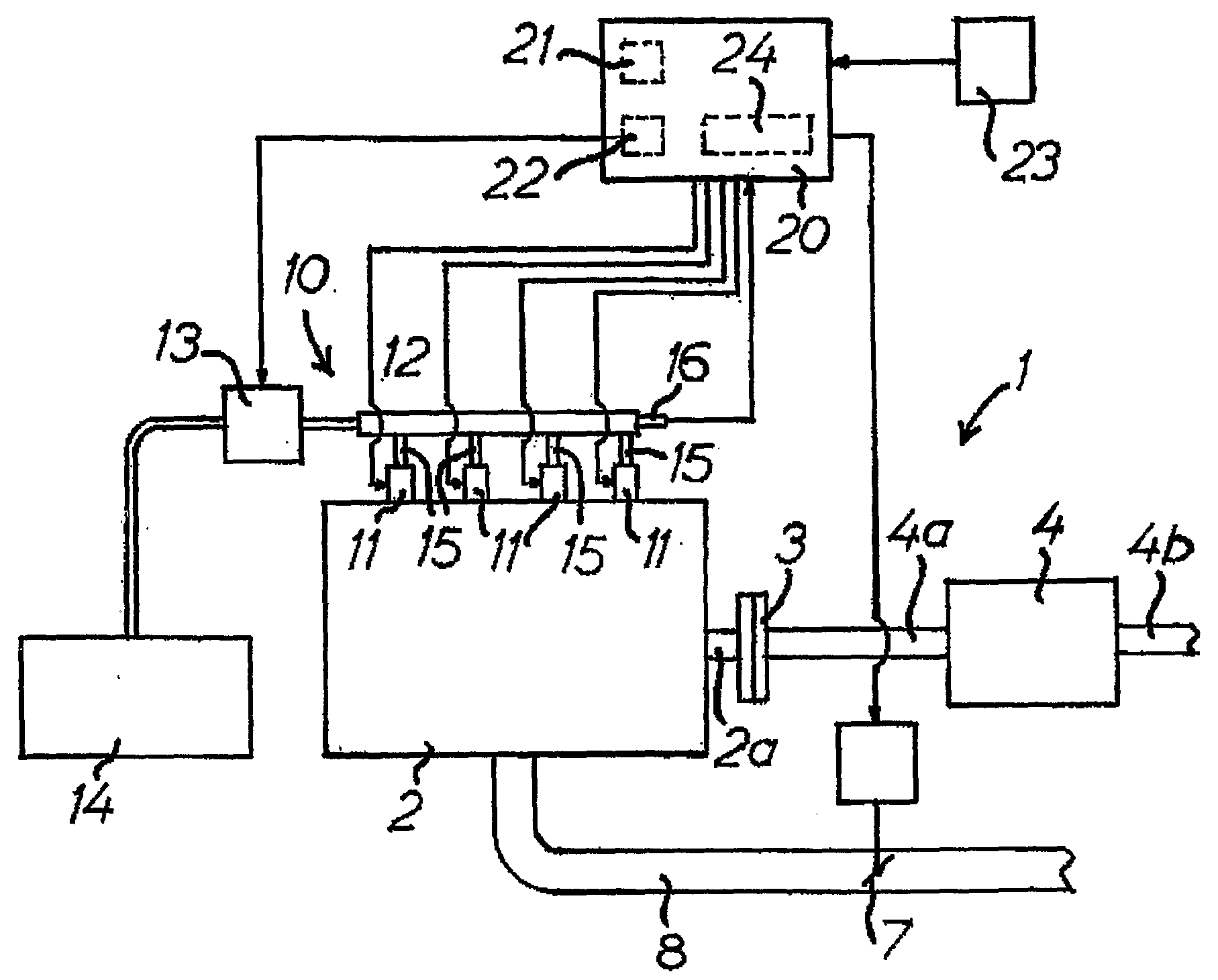 Method for adjusting a lookup table and a system for controlling an injector of a cylinder in a combustion engine