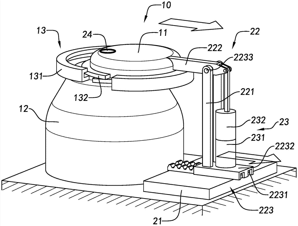 A container with an automatic cover opening device and the cover opening device