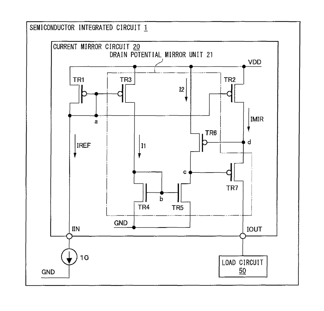 Current mirror circuit and receiver using the same