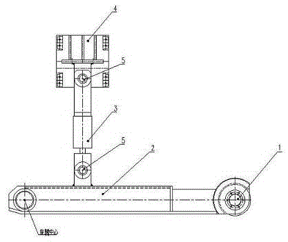 Large bar hydraulic shear front hydraulic automatic guide device