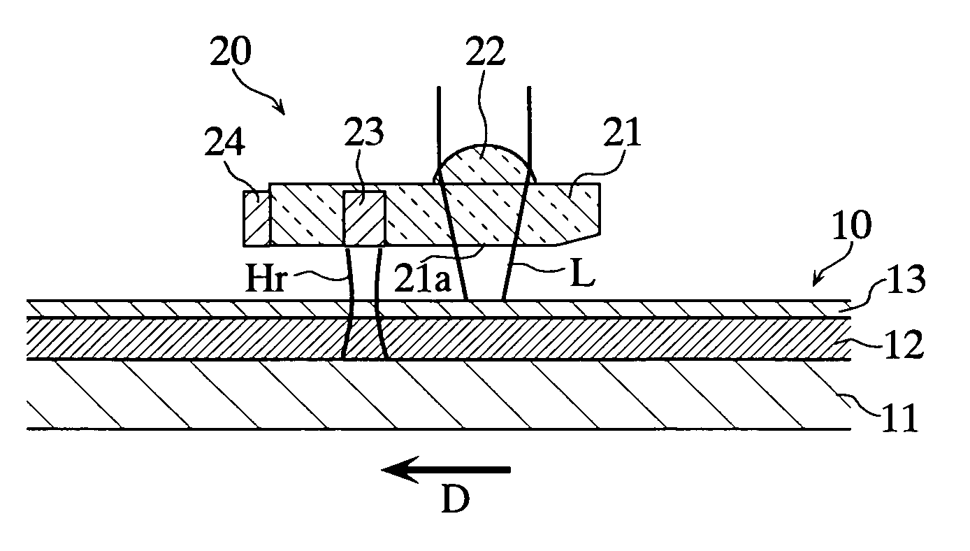 Heat-assisted magnetic recording method and test record reproduction method