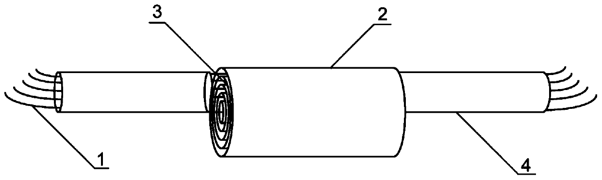 Long-term reinforcing steel bar corrosion monitoring sensor based on long-period fiber bragg grating sleeve structure