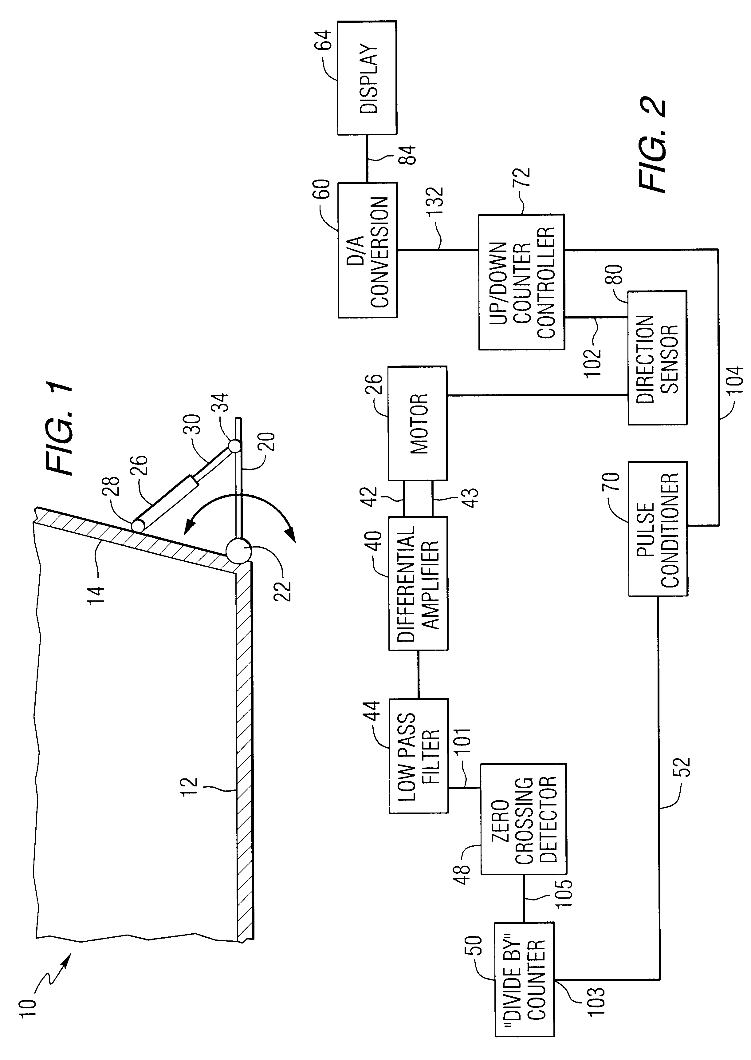 Trim tab position monitor