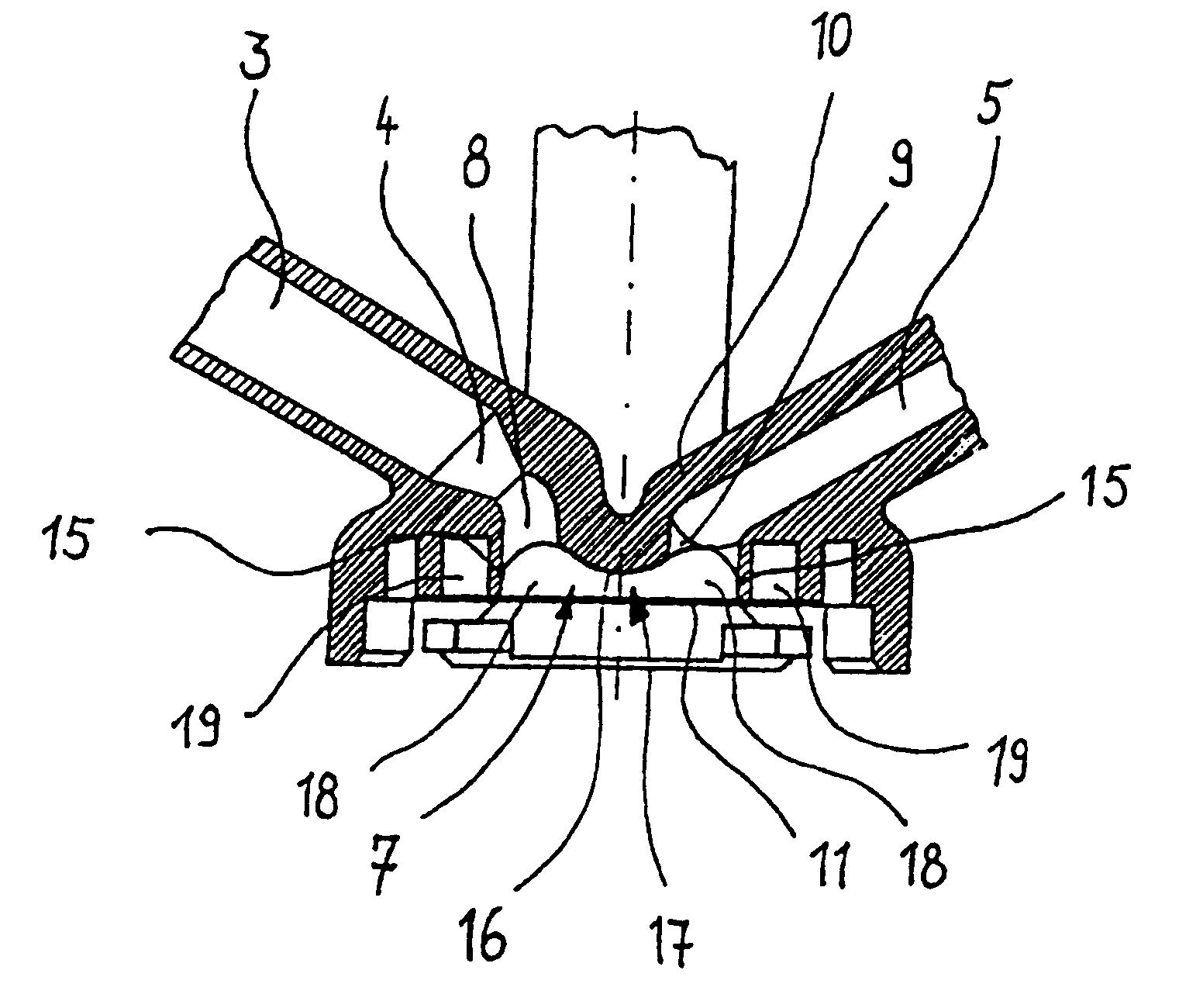 Pressure dome for connecting a transducer with a sealed fluid system