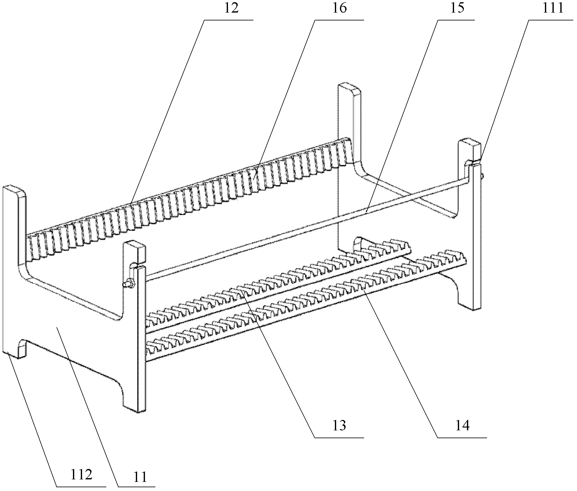 Glass washing flower basket