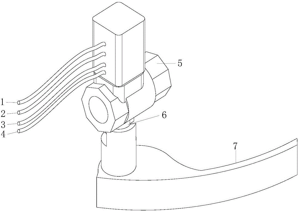 Air inlet and ignition integrated valve for commercial gas stove