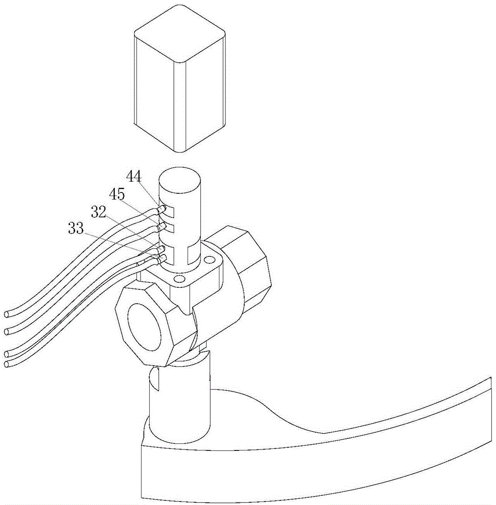 Air inlet and ignition integrated valve for commercial gas stove