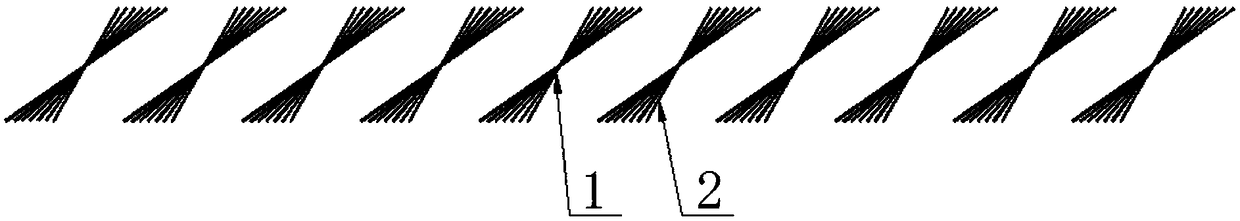 Reflective stripe array for multipoint surface acoustic wave touchscreen