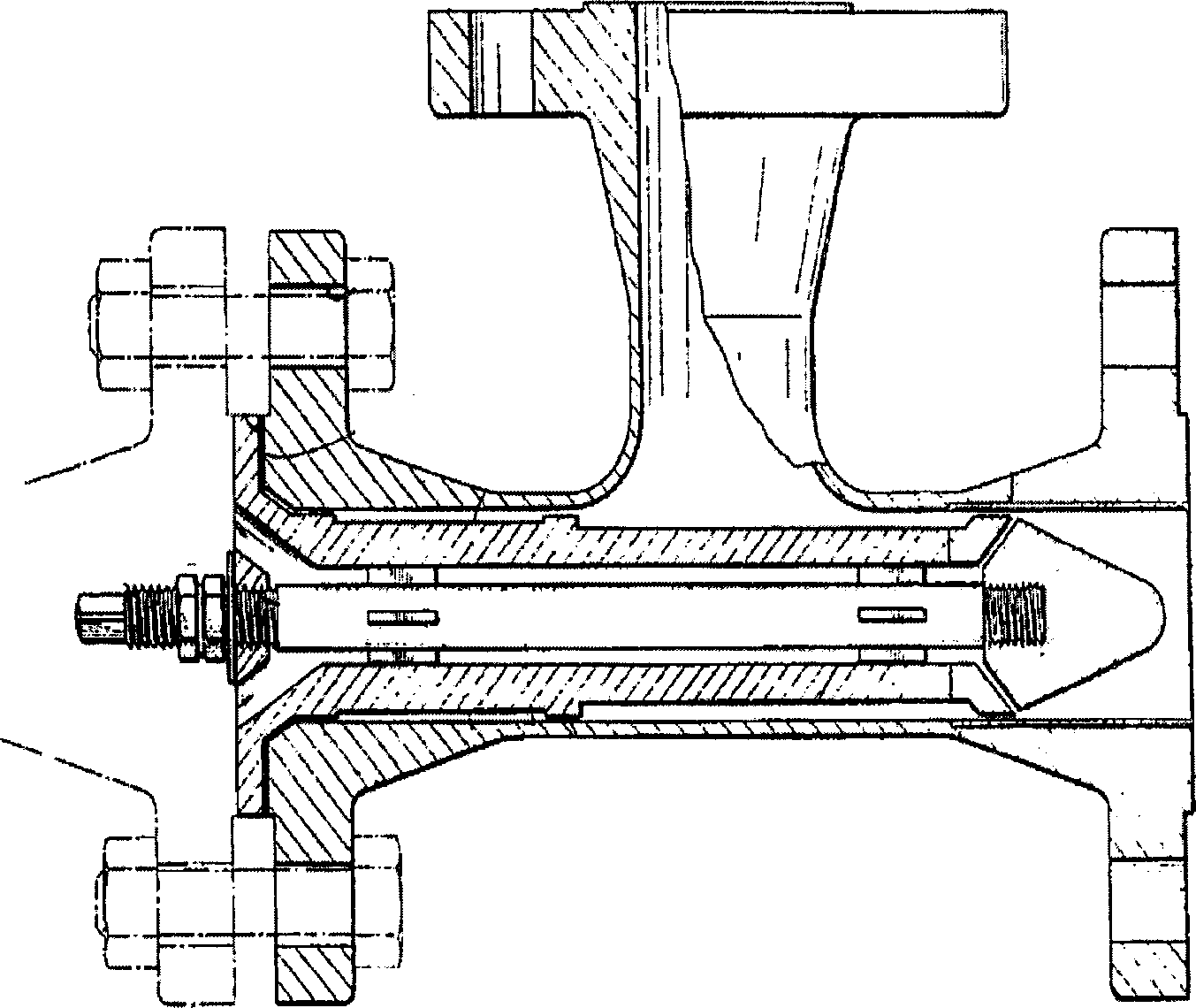 Liquid film colliding type jet reactor