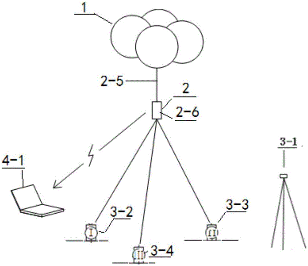 Noise acquisition system carried by captive balloon